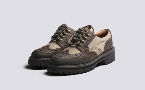Ava Tech | Womens Brogues in Brown on Vibram Sole | Grenson - Main View