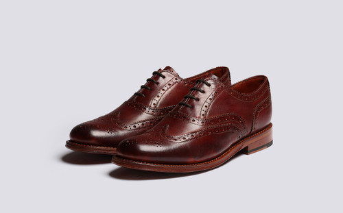 Rose | Brogues for Women in Tan Dipped Leather | Grenson - Main View