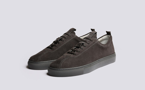Sneaker 1 | Mens Sneakers in Grey Suede | Grenson - Main View