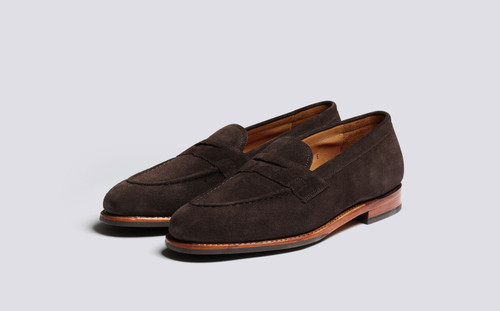 Lloyd | Loafers for Men in Brown Suede | Grenson - Main View