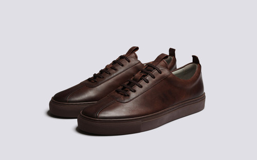 Sneaker 1 | Mens Sneakers in Brown Nubuck  | Grenson - Main View