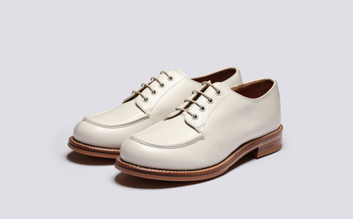 Caitlyn | Womens Shoes in White Nappa Leather | Grenson - Main View