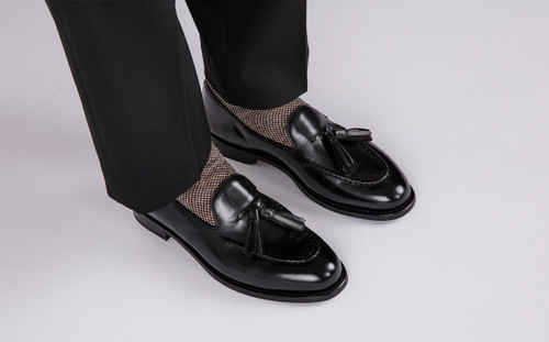 Merle | Mens Loafers in Black Leather | Grenson