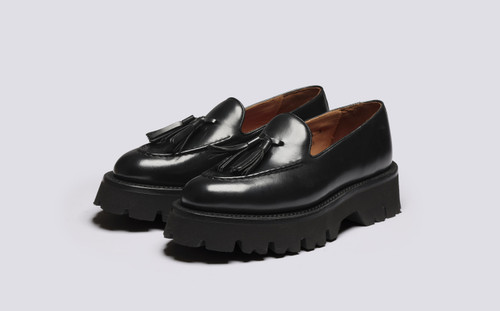Miranda | Womens Loafers in Black Leather | Grenson - Main View