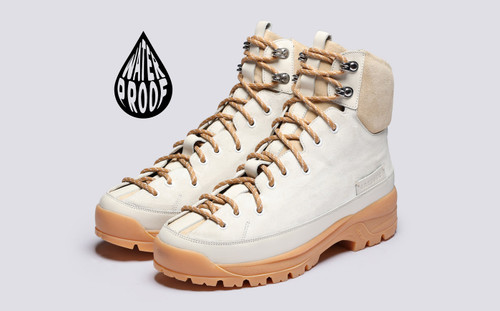 Sneaker 71 | Womens Boots in White on Vibram Sole | Grenson - Main View