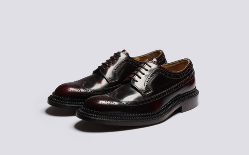 Aldwych | Shoes for Men in Burgundy with Triple Welt | Grenson - Main View