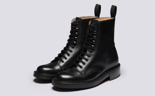 Arabella | Womens Boots in Black Leather | Grenson - Main View