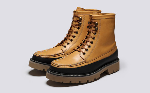 Kinsey | Mens Boots in Tan Leather | Grenson - Main View