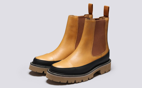 Carina | Womens Chelsea Boots in Tan Leather | Grenson - Main View