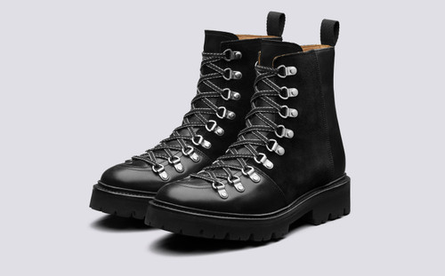 Nanette | Womens Hiker Boots in Black