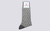 Grenson Fairisle Women's Socks in Grey Wool Mix - 3 Quarter View