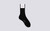 Womens Socks | 100% Recycled Socks in Black | Grenson - Full View
