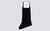 Womens Socks | 100% Recycled Socks in Black | Grenson - Folded View