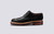 Grenson Archie in Black Calf Leather - Side View