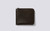 Zip Around Wallet in Dark Brown Handpainted Leather | Grenson  - Main View