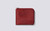 Zip Around Wallet in Red Handpainted Leather | Grenson - Main View