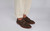 Hanbury | Mens Monk Shoes in Brown Suede | Grenson - Lifestyle View 2