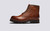 Dawson | Mens Brown Boots in Walnut Nubuck | Grenson - Side View