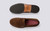 Jago | Mens Loafers in Brown Suede on Split Sole | Grenson - Top and Sole View