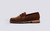 Jago | Mens Loafers in Brown Suede on Split Sole | Grenson - Side View