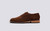 Caldwell | Mens Shoes in Brown Suede on Split Sole | Grenson - Side View