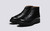 Andy | Monkey Boots for Men in Black Colorado | Grenson - Main View