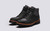 Fielding | Mens Walking Boots in Black Rugged Leather | Grenson - Main View