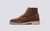 Sadler | Mens Boots in Brown Eco Suede | Grenson - Side View