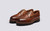 Dempsey | Mens Deck Shoes in Brown Nubuck | Grenson - Main View