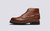 Easton | Mens Boots in Brown Washed Nubuck | Grenson - Side View