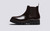 Warner | Mens Chelsea Boots in Dark Brown Leather | Grenson - Side View