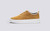 Sneaker 55 | Mens Sneakers in Yellow Eco Suede | Grenson - Side View