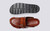 Dale | Clogs for Men in Tan Leather with Rubber Sole | Grenson -Top and Sole View