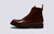 Desmond | Mens Boots in Brown Polished Leather | Grenson - Side View