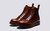 Desmond | Mens Boots in Brown Polished Leather | Grenson - Main View