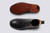 Grenson Shoe No.3 in Black Grain Calf Leather - Sole & Upper View