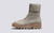 Lisbeth | Womens Boots in Beige Sand Suede | Grenson - Side View