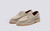 Shannon | Boat Shoes for Women in Beige Eco Suede | Grenson - Main View