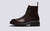 Nanette | Womens Hiker Boots in Brown  Leather | Grenson - Side View