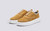 Sneaker 55 | Womens Sneakers in Yellow Eco Suede | Grenson - Main View