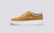 Sneaker 55 | Womens Sneakers in Yellow Eco Suede | Grenson - Side View