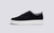 Sneaker 55 | Womens Sneakers in Navy Eco Suede | Grenson  - Side View