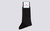 Womens Socks | Candy Stripe Socks in Black | Grenson - Main View