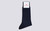 Mens Socks | Navy Dot Socks Organic Cotton | Grenson - Main View