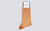 Mens Socks | Orange Houndstooth Cotton Socks | Grenson - Main View