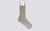 Mens Socks | Malange Fleck Brown Cotton Socks | Grenson - Full View