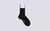 Mens Socks | Black Waffle Socks in Wool | Grenson - Fulled View