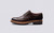 Grenson Archie in Brown Hand Painted Calf Leather - Side View