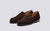 Epsom | Mens Loafers in Burnt Oak Suede | Grenson - Main View