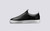 Grenson Sneaker 1 Men's in Black Calf Leather - Side View